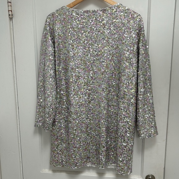 Zara size small silver sequin dress. - Picture 3 of 3
